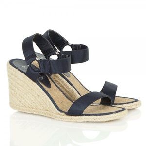 Ralph Lauren Espadrille Indigo Wedges
